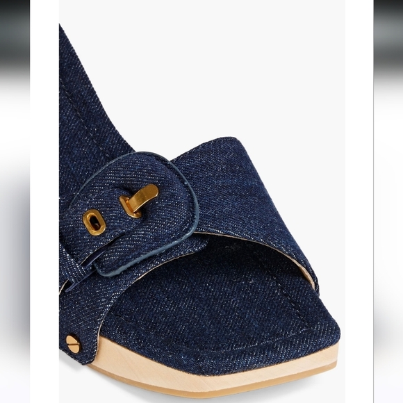 🌸 NEW Veronica Beard | Wood Sandals, size 9 - Picture 5 of 16